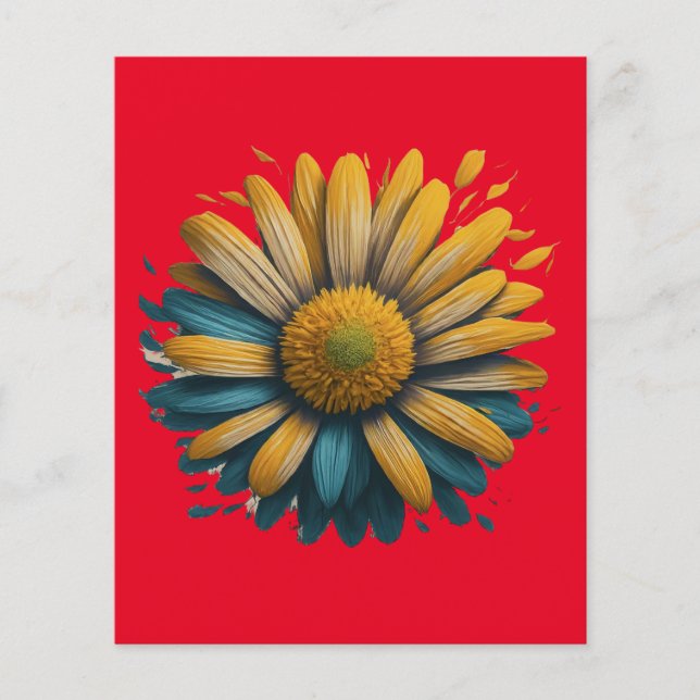 zonneschijn madeliefje Papier (Voorkant)