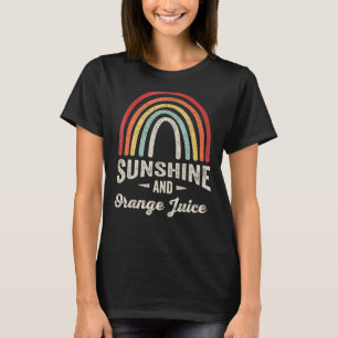 zonneschijn met retro en Oranje Juice Summer 1 T-shirt