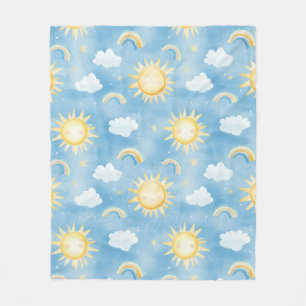 Zonneschijn Regenbogen en Bright Sky Cozy Deken