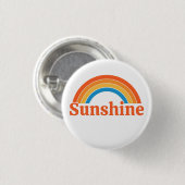 Zonneschijn ronde button 3,2 cm (Voorkant /achterkant)