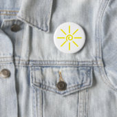 zonneschijn ronde button 5,7 cm (In situ)