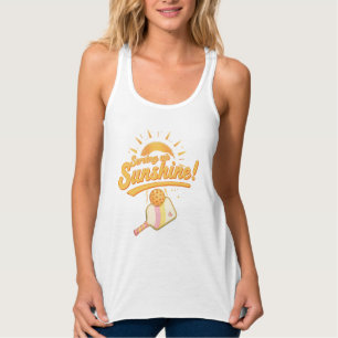 Zonneschijn Serveren Pastelkleurige Zon Pickleball Tanktop