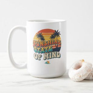 Zonneschijn Staat Zomer Mok, Retro Strand Koffieko Koffiemok