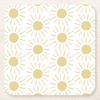 Zonneschijn vierkant onderzetter