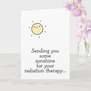 Zonneschijn voor je Radiotherapie Houd vol! Kaart