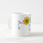 Zonneschijn Zonnebloem Mok (Voorkant links)