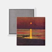 Zonneschilderij, fijn kunstschilderij magneet (Voorkant / Achterkant)