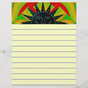 Zonneschrijfpapier glimlachen