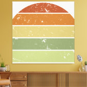 Zonneset voor drukremmen canvas afdruk (Insitu (Woonkamer))