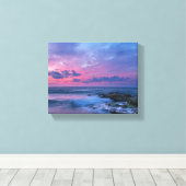 Zonnesetschilderafdrukken Canvas Afdruk (Insitu (Houten vloer))