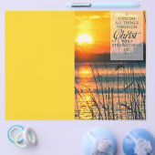 Zonnesetscriptie aanpasbaar kerkbulletin flyer (Enkel)