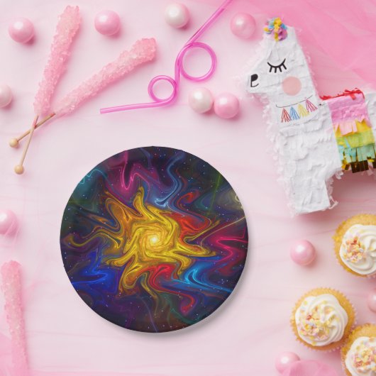 Zonnespectrum Papieren Bordje (Feest)