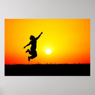 Zonnespringen Poster