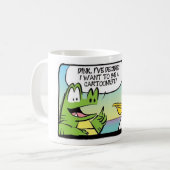 Zonnestaatkoffie-mok: "Je bent gek!" Koffiemok (Voorkant links)