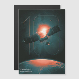 Zonnestelsel, 10 jaar Maven Mars Satelite Magnetische Uitnodiging