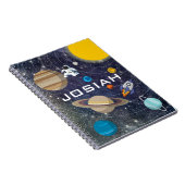 Zonnestelsel, Astronaut en Ruimteschip Notitieboek (Rechterzijde)