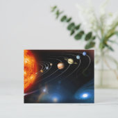 "Zonnestelsel " Briefkaart (Staand voorkant)