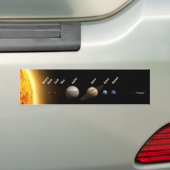 Zonnestelsel Bumpersticker (Op auto)