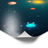 Zonnestelsel Foto Afdruk (Hoek)