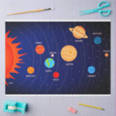 Zonnestelsel Gift Tissue Papier (Craft)