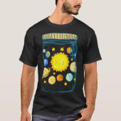 Zonnestelsel grafische ruimte t-shirt (Voorkant)