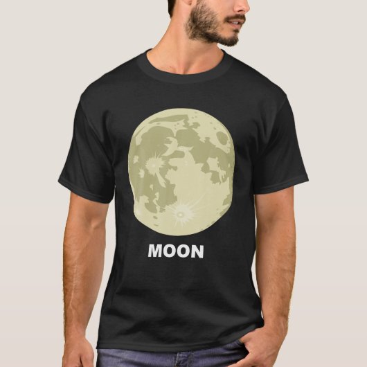 Zonnestelsel Groep Kostuums Giant Earth's Moon T-shirt (Voorkant)