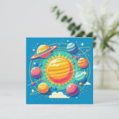 Zonnestelsel Kaart (Staand voorkant)