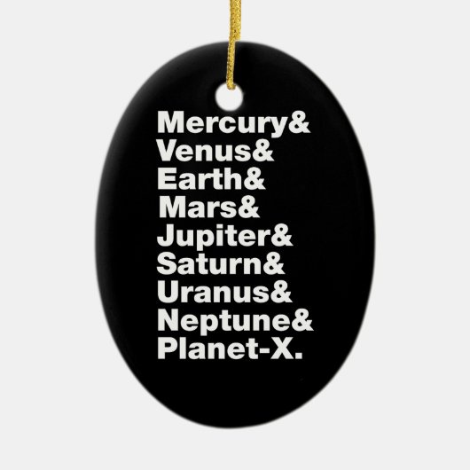 Zonnestelsel Keramisch Ornament (Voorkant)