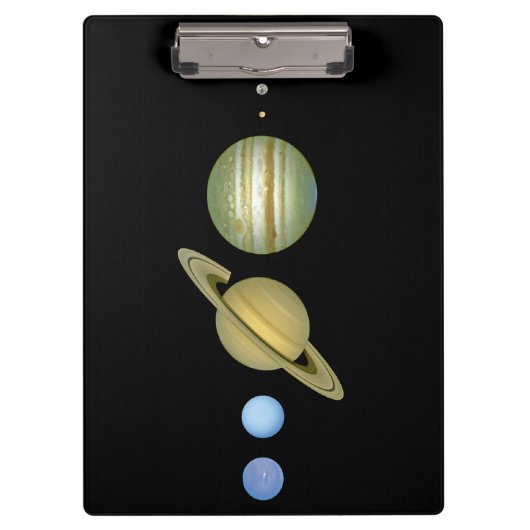 Zonnestelsel ~ Lang Uitzicht Klembord (Voorkant)