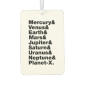 Zonnestelsel Luchtverfrisser (Achterkant)