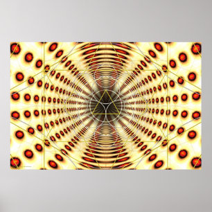 Zonnestelsel naar Mars per Martineau Poster