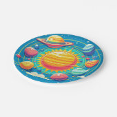 Zonnestelsel Papieren Bordje (Gekanteld)