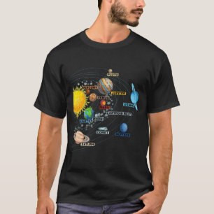 Zonnestelsel Planeten Astronomie Ruimte Wetenschap T-shirt