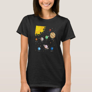 Zonnestelsel Planeten Wetenschap Ruimte Astrologie T-shirt