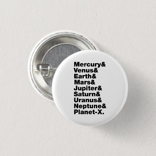 Zonnestelsel Ronde Button 3,2 Cm (Voorkant /achterkant)