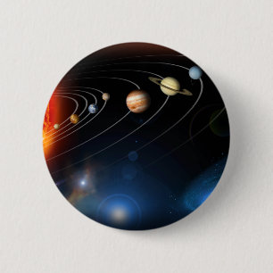 "Zonnestelsel" Ronde Button 5,7 Cm