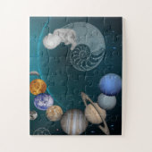 Zonnestelsel, Ruimtevaartzuster, Onderwijspuzzel Legpuzzel (Verticaal)