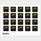 Zonnestelsel Starry Sky Vierkante Sticker (Vel)