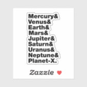 Zonnestelsel Sticker (Vel)