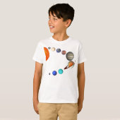 Zonnestelsel T-shirt (Voorkant volledig)