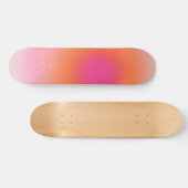 Zonnestijggradiënt - Beige roze Sinaasappel Skateboard (Horizontaal)