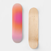 Zonnestijggradiënt - Beige roze Sinaasappel Skateboard (Voorkant)