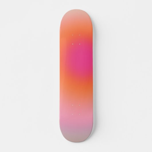 Zonnestijggradiënt - Beige roze Sinaasappel Skateboard (Voorkant)