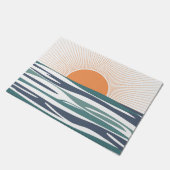 Zonnestijging door het zee deurmat (Schuin)