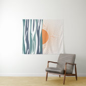 Zonnestijging door het zee wandkleed (In Situ (horizontaal))