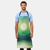 Zonnestijging in de illustratie van het zee, kunst schort (Gedragen)