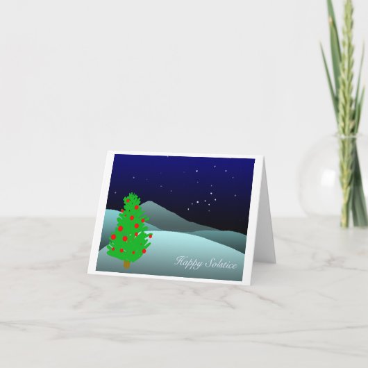 zonnestilstand feestdagen kaart (Voorkant)