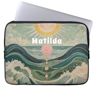 Zonnestoot gepersonaliseerd laptop sleeve