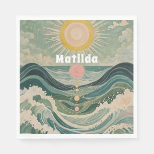 Zonnestoot gepersonaliseerd servet