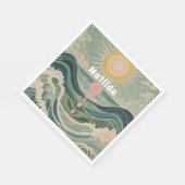 Zonnestoot gepersonaliseerd servet (Hoek)